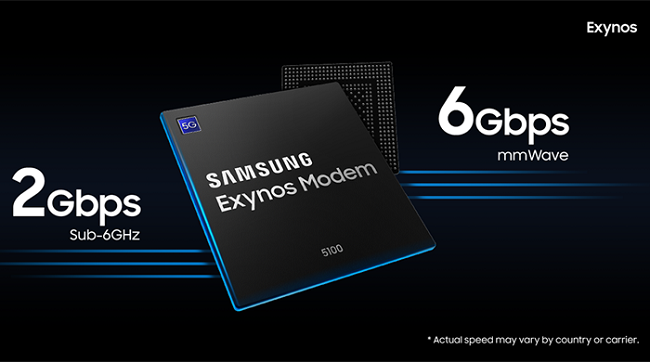 Hàng loạt chip 5G được Samsung sản xuất và áp dụng vào smartphone