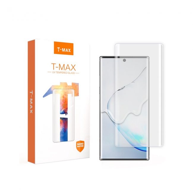 Kính cường lực UV Note 10 Plus full keo hiệu T-max cao cấp