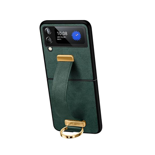 Ốp lưng Galaxy Z Flip 4 da có kèm Iring Sulada ĐẸP XỊN chính hãng giá rẻ